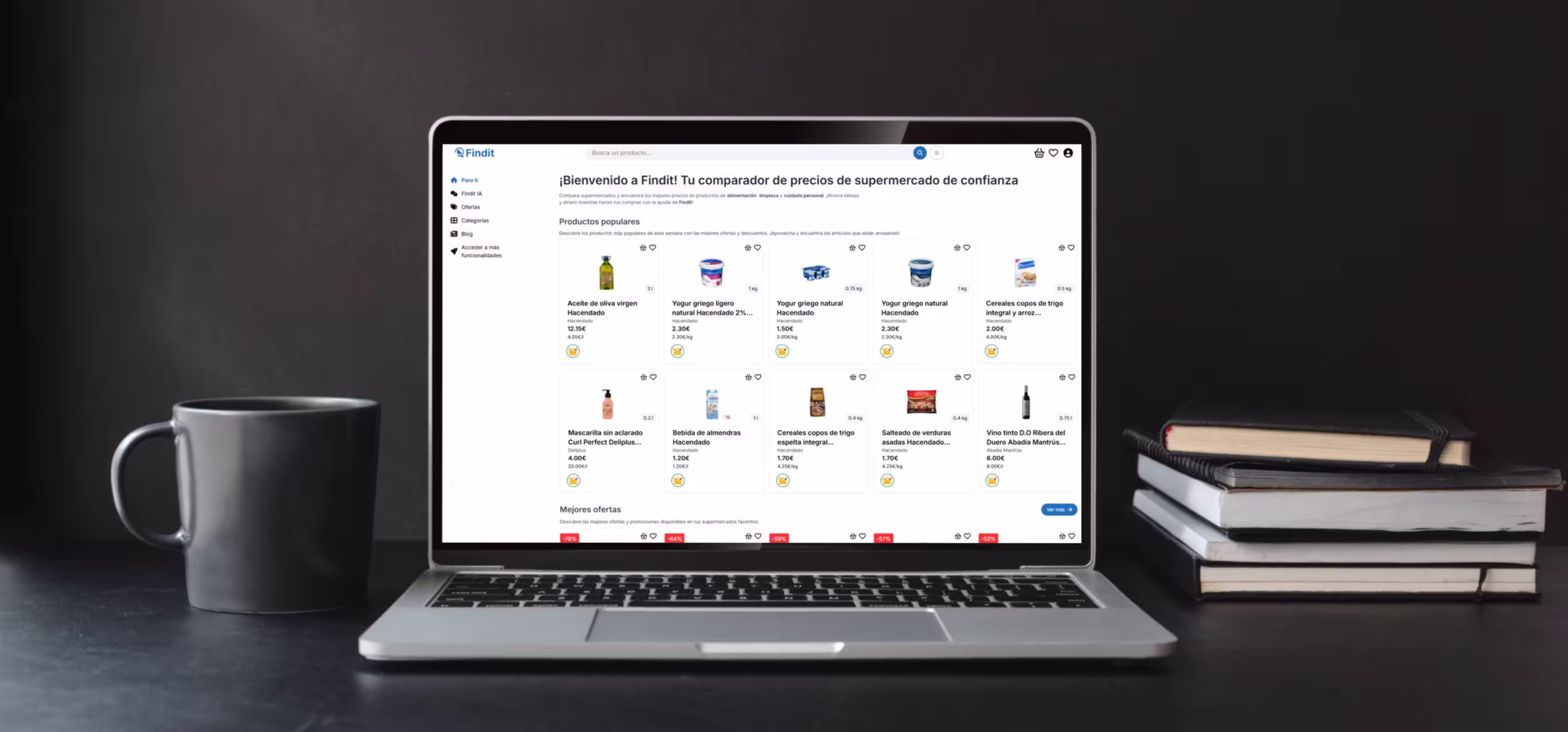 App multiplataforma para comparar precios en supermercados y gasolineras.